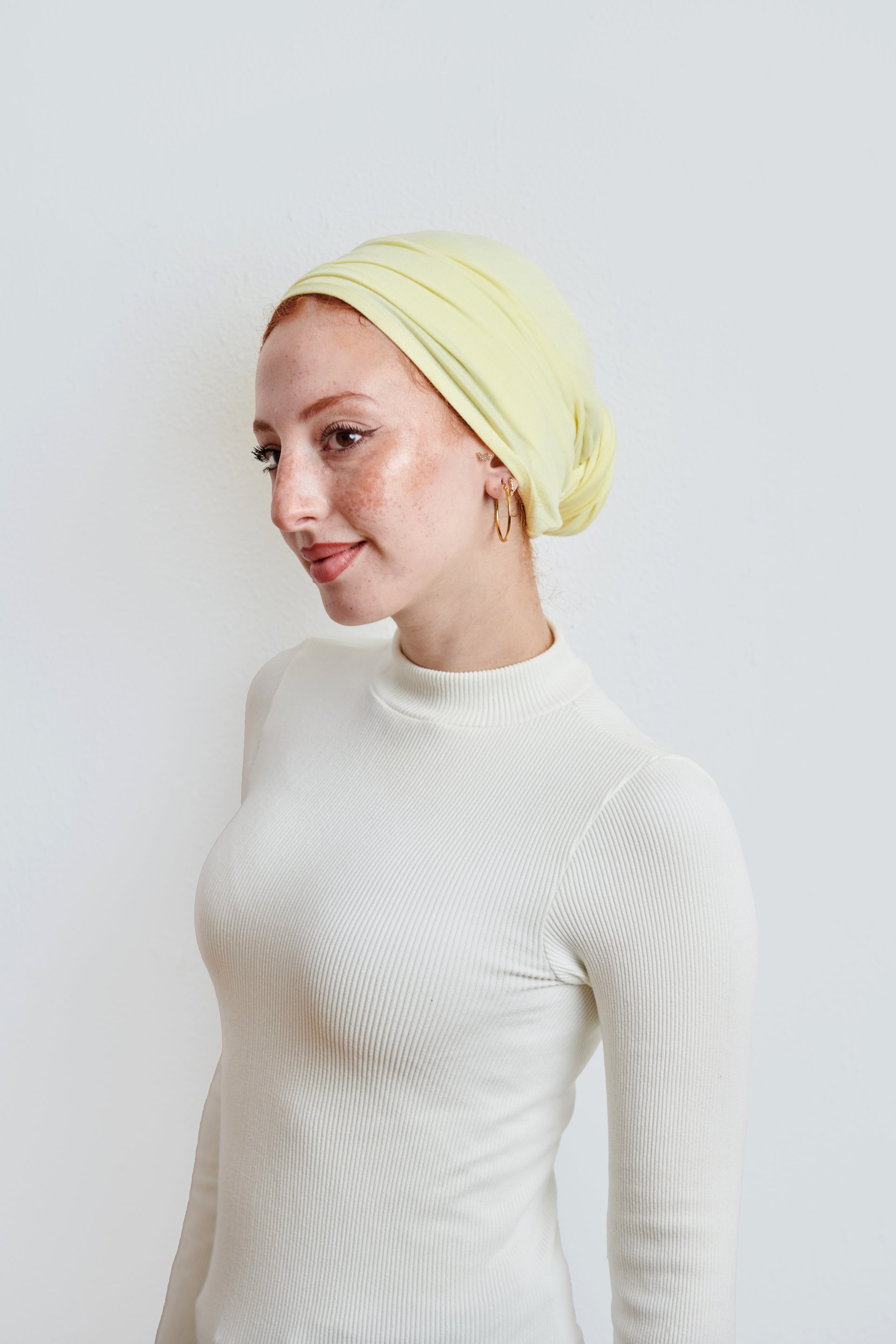 Butter Yellow Lyocell Turban