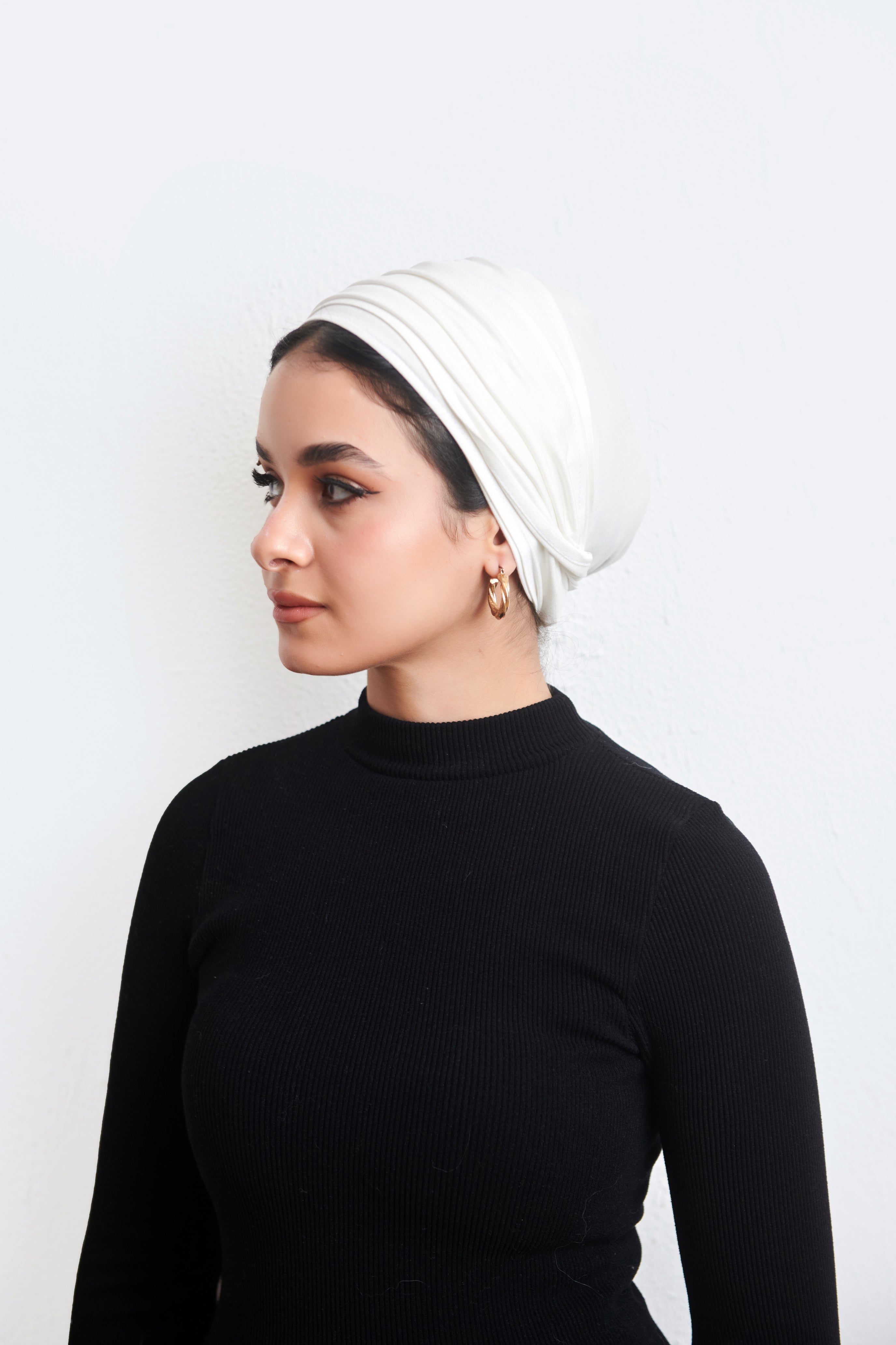 Off-White Lyocell Turban