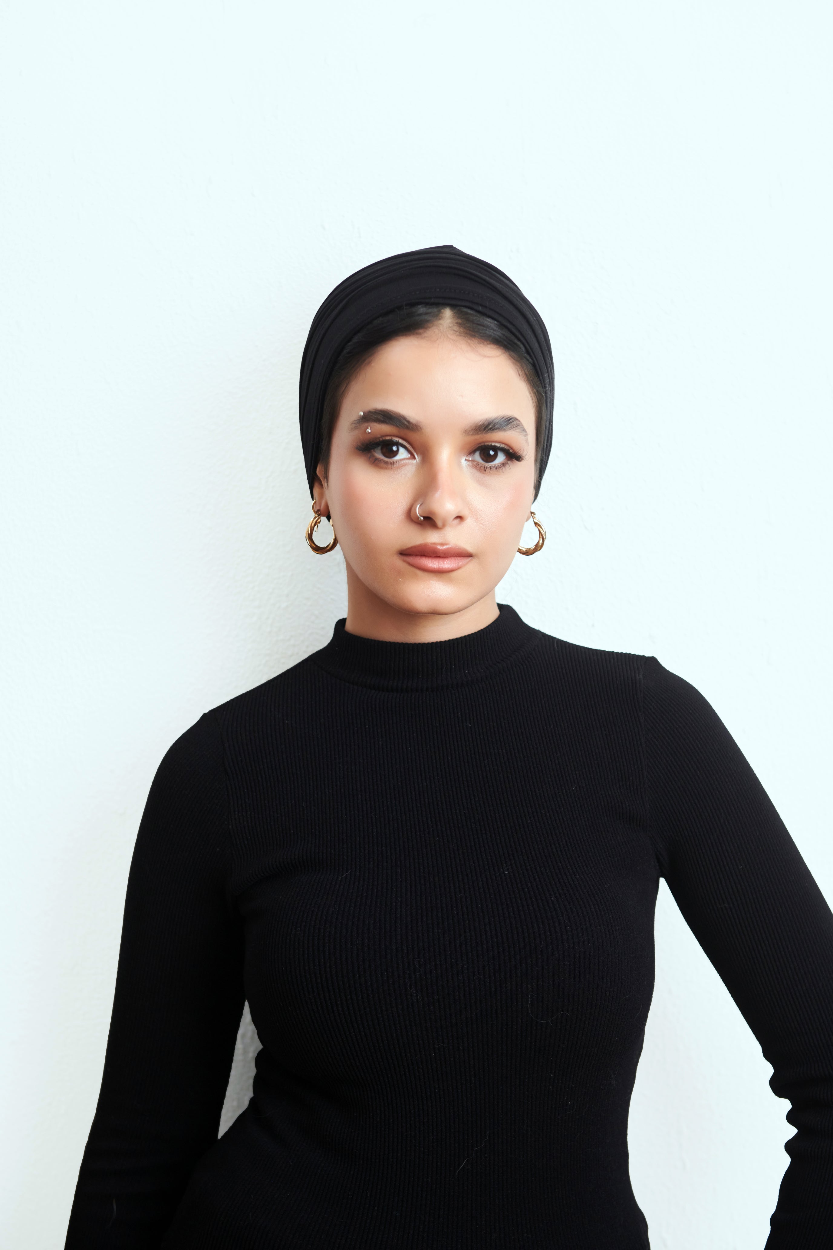 Black Lyocell Turban